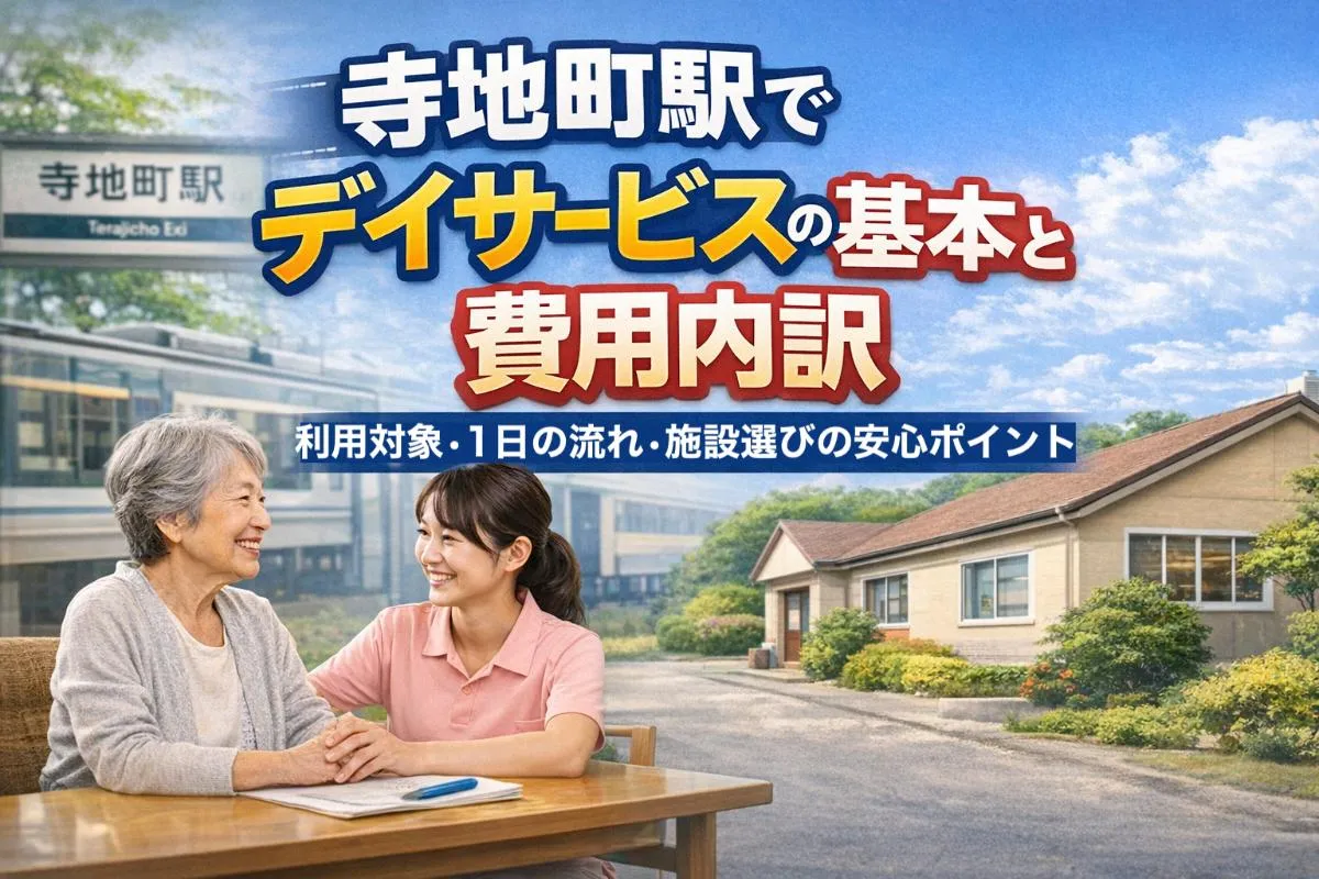 寺地町駅でデイサービスの基本と費用内訳｜利用対象・1日の流れ・施設選びの安心ポイント